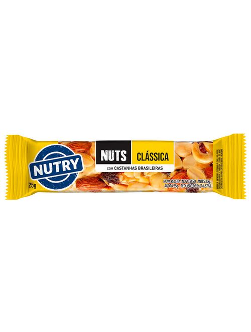 Barra de Nuts com Castanhas Brasileiras Nutry Clássica c/2 - Nutrimental