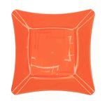 Prato-Quadrado-Refeicao-Acrilico-Laranja-21cm-c-10---Descarfest