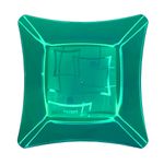 Prato-Quadrado-Refeicao-Acrilico-Verde-21cm-c-10---Descarfest