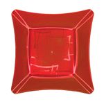 Prato-Quadrado-Refeicao-Acrilico-Vermelho-21cm-c-10---Descarfest