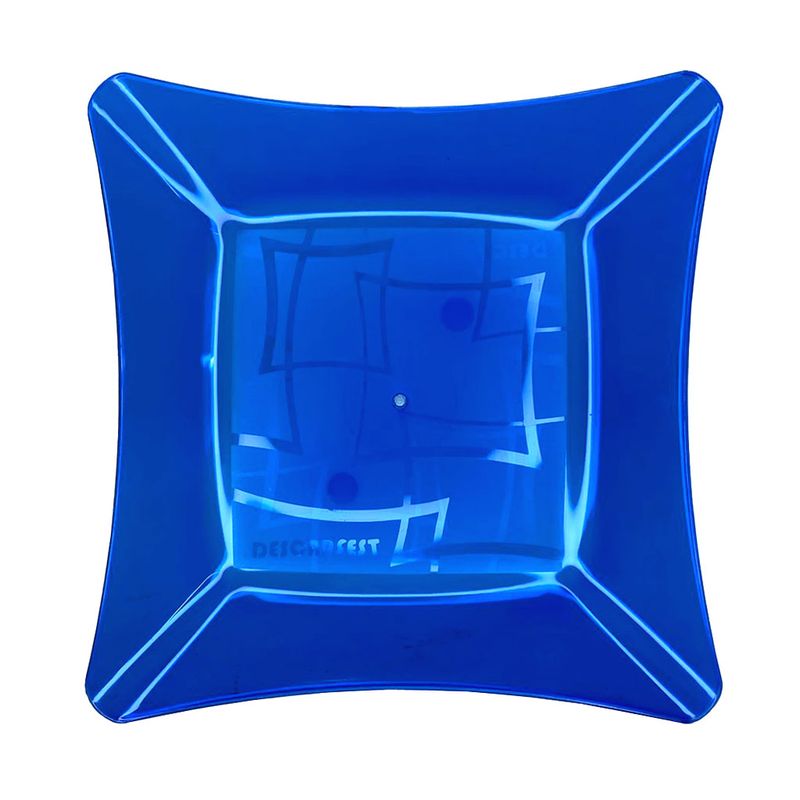 Prato-Quadrado-Sobremesa-Acrilico-Azul-16cm-c-10---Descarfest