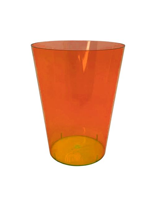Copo Acrílico Laranja 200ml c/10 - Descarfest
