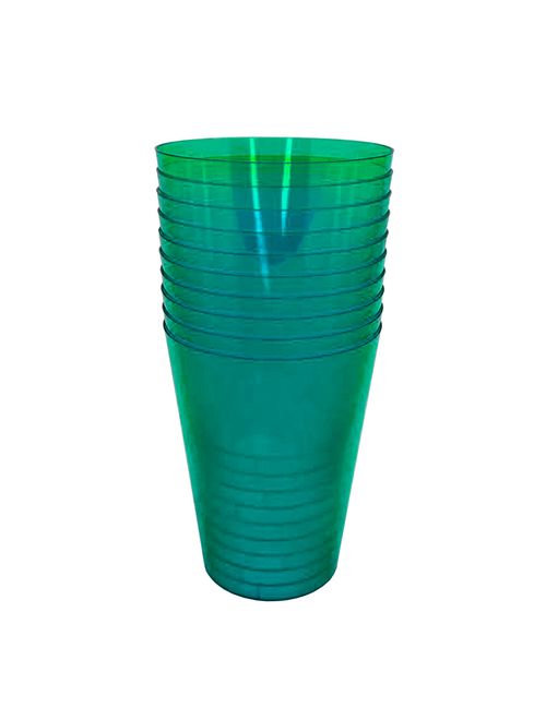 Copo Acrílico Verde 200ml c/10 - Descarfest
