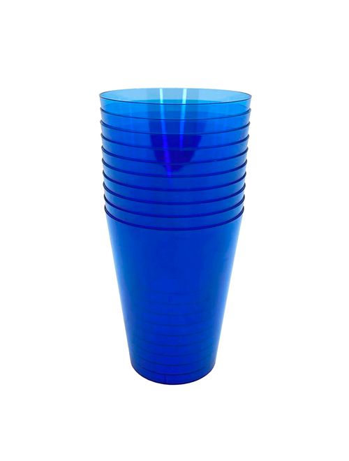 Copo Acrílico Azul 200ml c/10 - Descarfest