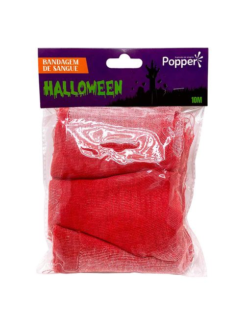 Halloween Fantasia Bandagem de Sangue 10m - Popper