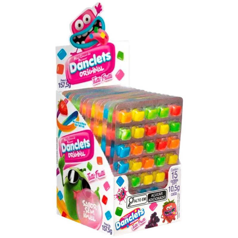 Mini-Goma-de-Mascar-Danclets-Tutti-Frutti-c-15---Danilla