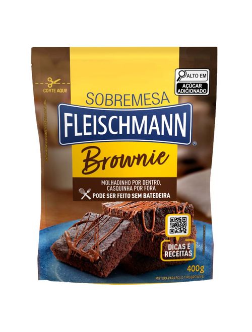 Mistura para Bolo Brownie 400g - Fleischmann