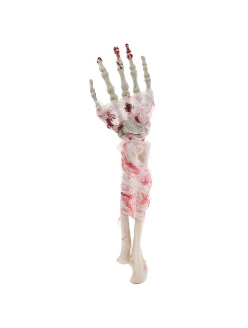 Halloween Enfeite Mão Esqueleto Enfaixada Ref.H116 - Silver Festas