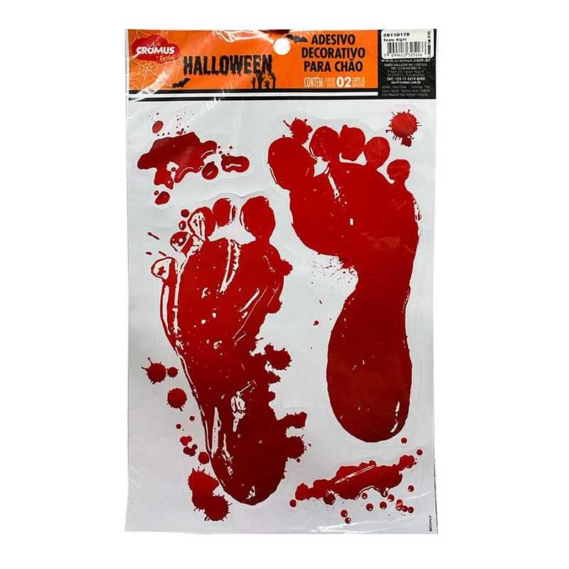 Halloween-Adesivo-Decorativo-para-Chao-Pegadas-de-Sangue-c-2---Cromus