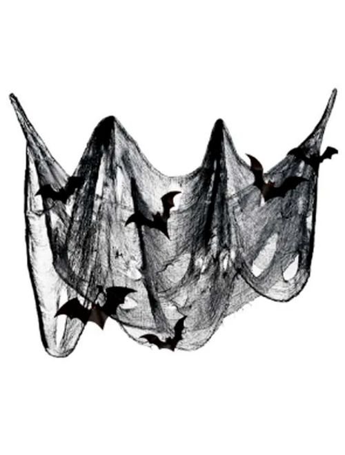 Halloween Teia com Morcegos Ref. H349 - Silver Festas