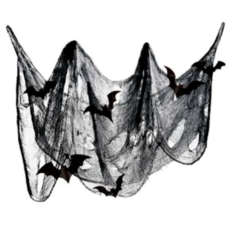 Halloween-Teia-com-Morcegos-Ref.-H349---Silver-Festas