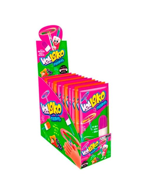 Pirulito Voa Loko Neon Sortido c/30 - Danilla