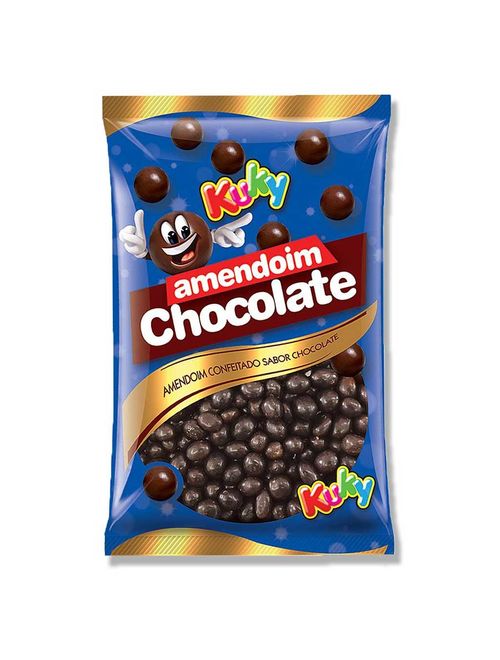 Amendoim Confeitado Chocolate 400g - Kuky