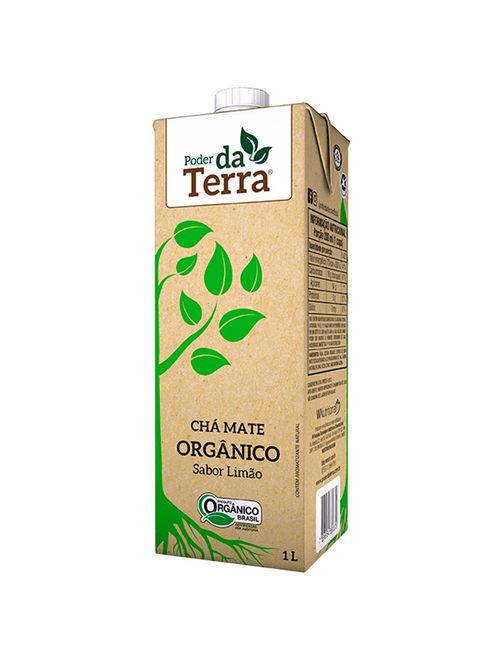 Chá Mate Orgânico Limão 1L - Poder Da Terra