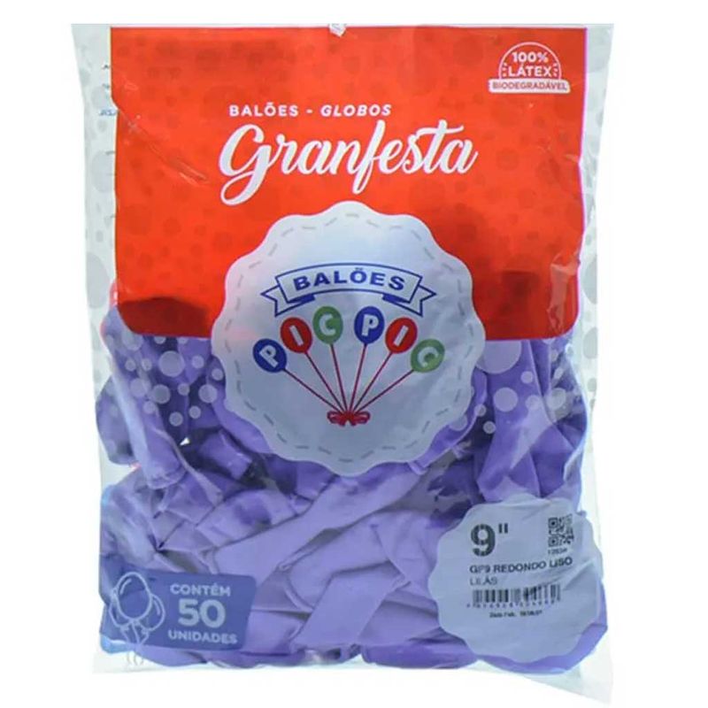 Balao-GranFesta-Redondo-Tamanho-9-Violeta-c-50---Pic-Pic