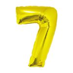 Balao-Metalizado-Ouro-80cm-Numero-7---Silver-Festas
