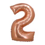 Balao-Metalizado-Rose-Gold-80cm-Numero-2---Silver-Festas