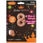 Balao-Metalizado-Rose-Gold-80cm-Numero-8---Silver-Festas