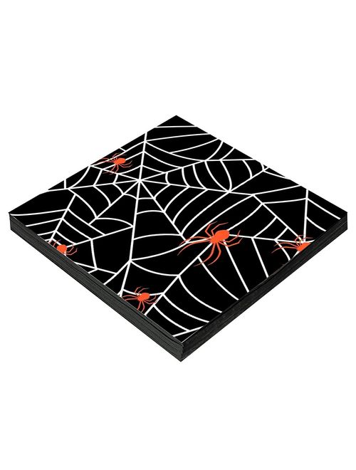 Halloween Guardanapo Teia Aranha 33x33cm c/20 - Silver Festas