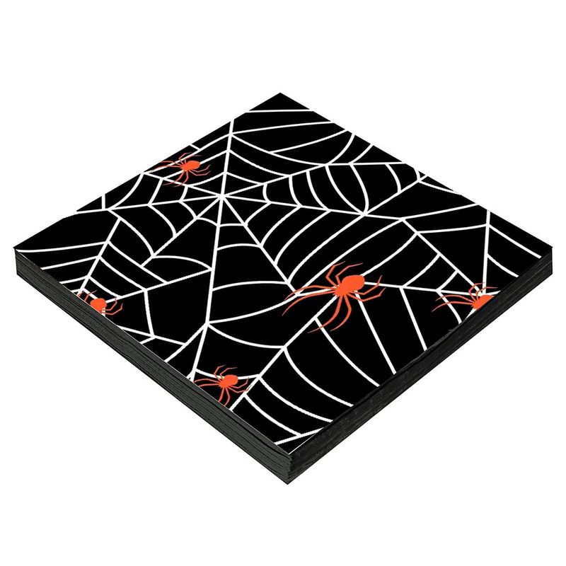 Halloween-Guardanapo-Teia-Aranha-33x33cm-c-20---Silver-Festas