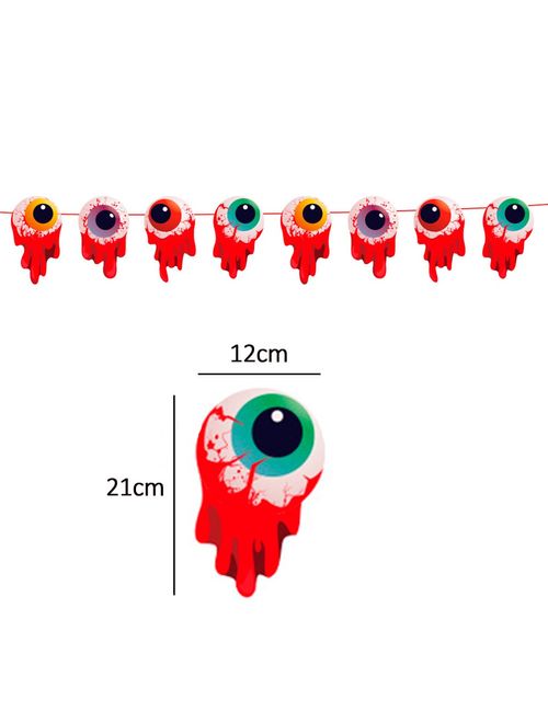 Halloween Faixa Decorativa Olhos Ref.H321 - Silver Festas