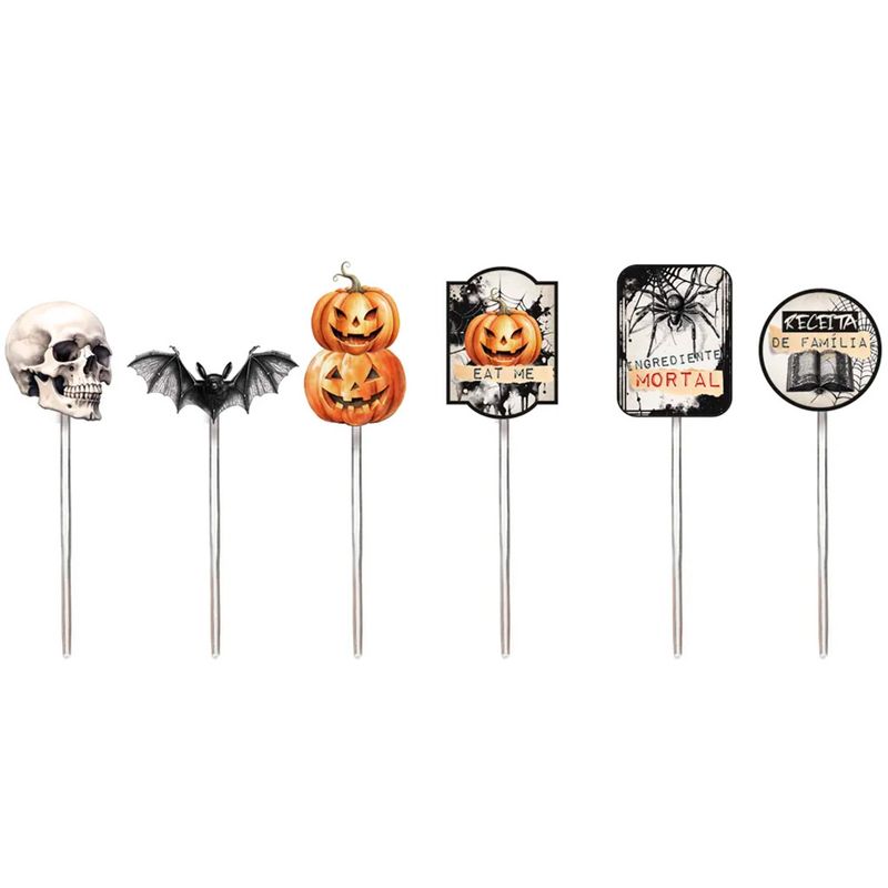 Halloween-Pick-Decorativo-Welcome-c-12---Cromus