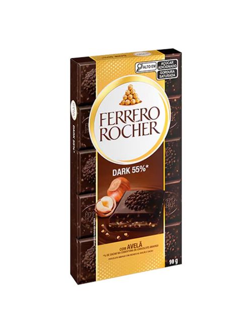 Tablete de Chocolate Ferrero Rocher Dark 55% 90g - Ferrero