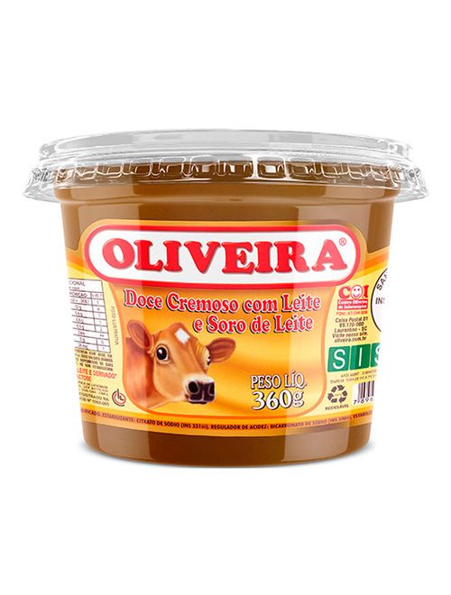 Doce de Leite Cremoso Pote 360g - Oliveira