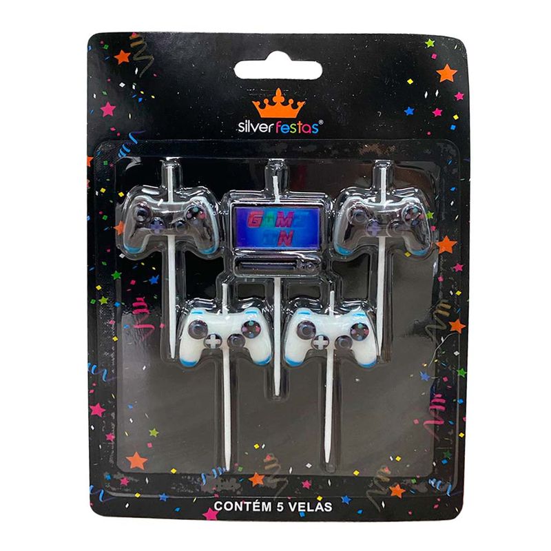 Velas-Aniversario-Game-c-5---Silver-Festas