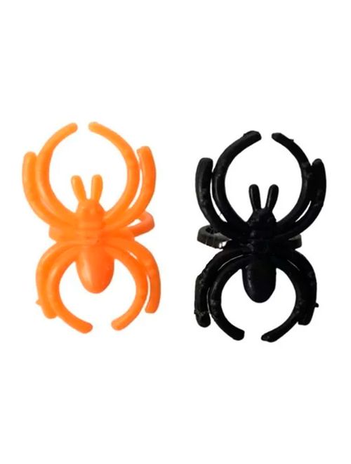 Halloween Anel Mini Aranha Sortida c/30 Ref.H127 - Silver Festas
