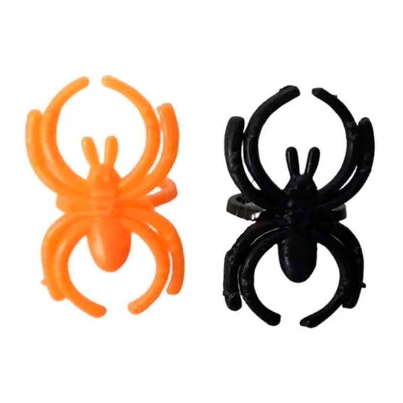 Halloween-Anel-Mini-Aranha-Sortida-c-30-Ref.H127---Silver-Festas