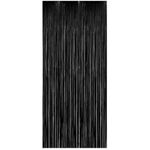 Cortina-Metalizada-Decorativa-Preta-100x200cm---Silver-Festas
