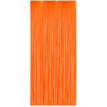 Cortina-Metalizada-Decorativa-Laranja-100x200cm---Silver-Festas
