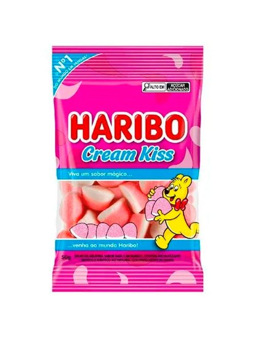 Bala de Gelatina Cream Kiss 50g - Haribo