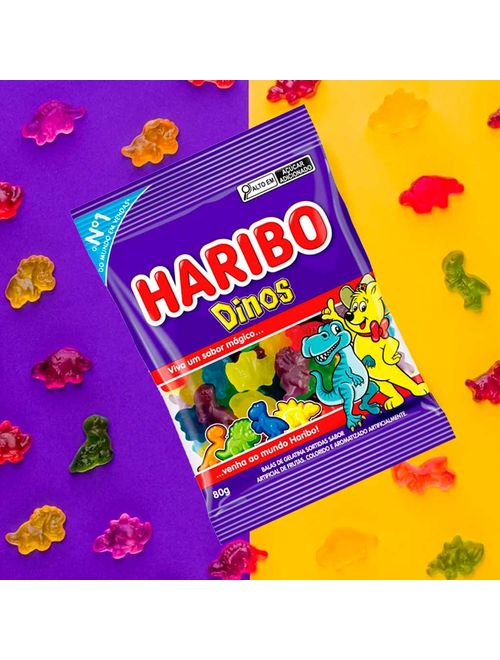 Bala de Gelatina Dinos 80g - Haribo