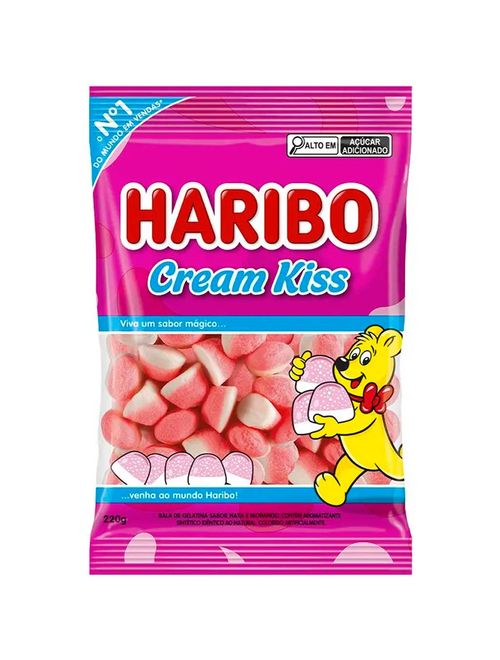 Bala de Gelatina Cream Kiss 220g - Haribo