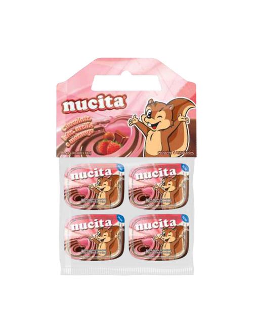 Creme Chocolate, Avelã e Morango c/4 - Nucita