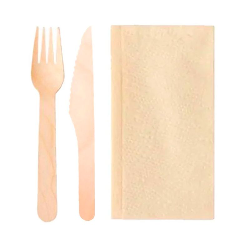 Kit-Talheres-de-Madeira-Sache-16cm-c-20---Silver-Festas