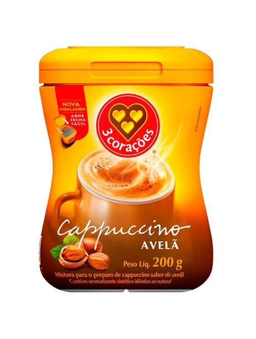 Cappuccino Avelã 200g - Três Corações