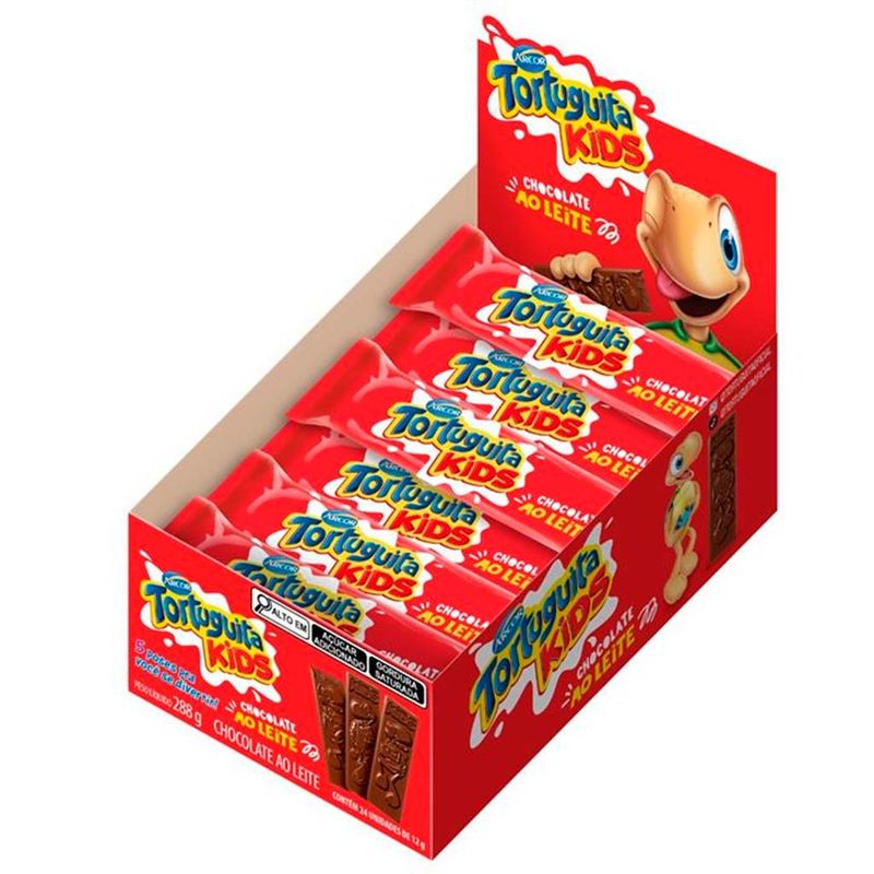 Tablete-de-Chocolate-Tortuguita-Kids-Ao-Leite-c-24---Arcor