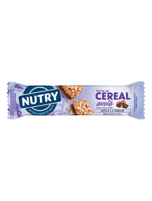 Barra de Cereais Nutry Avelã com Chocolate c/3 - Nutrimental