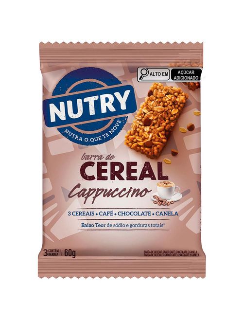 Barra de Cereais Nutry Cappuccino c/3 - Nutrimental