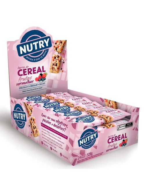 Barra de Cereais Nutry Frutas Vermelhas c/24 - Nutrimental