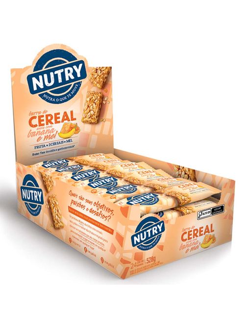 Barra de Cereais Nutry Banana Aveia e Mel c/24 - Nutrimental