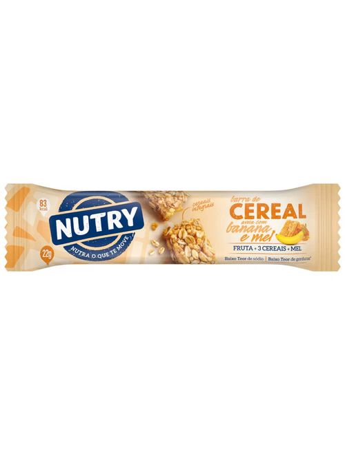 Barra de Cereais Nutry Banana Aveia e Mel c/24 - Nutrimental