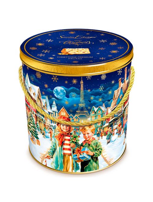 Panettone Frutas Cristalizadas Lata 750g - Santa Edwiges