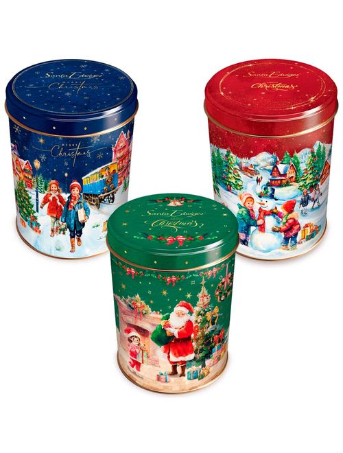 Lata Colecionável Mini Butter Cookies Natal Sortida 100g Un - Santa Edwiges