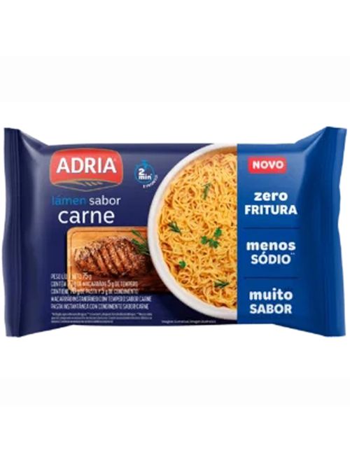 Macarrão Instantâneo Lámen Carne 75g - Adria