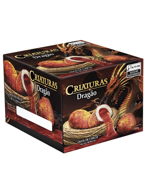 Chiclete Criaturas Dragão Halloween Frutas Tropicais 300g - Sukest