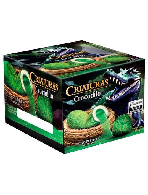 Chiclete Criaturas Crocodilo Halloween Mix de Uvas 300g - Sukest